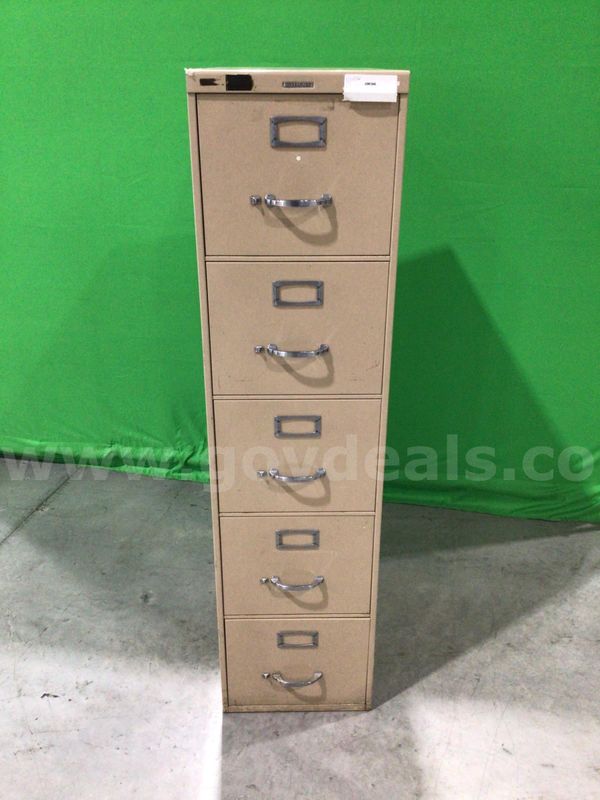 Five-Drawer Vertical File Cabinet