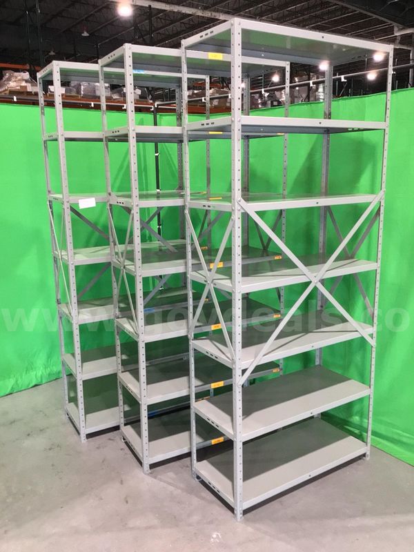 Lot of (3) Six-Tier Shelving Units