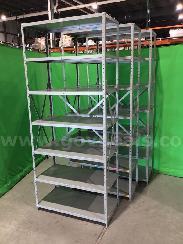 Lot of (3) Six-Tier Shelving Units