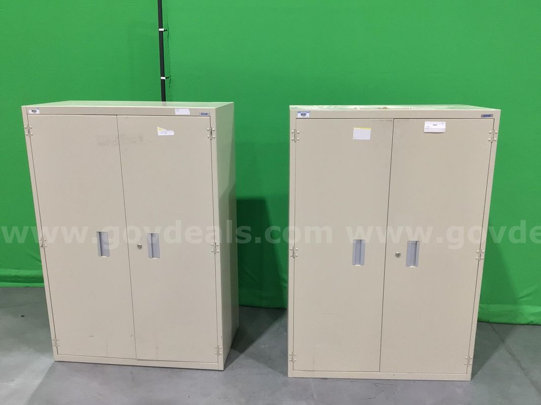 Lot of (2) Two-Door Storage Cabinets