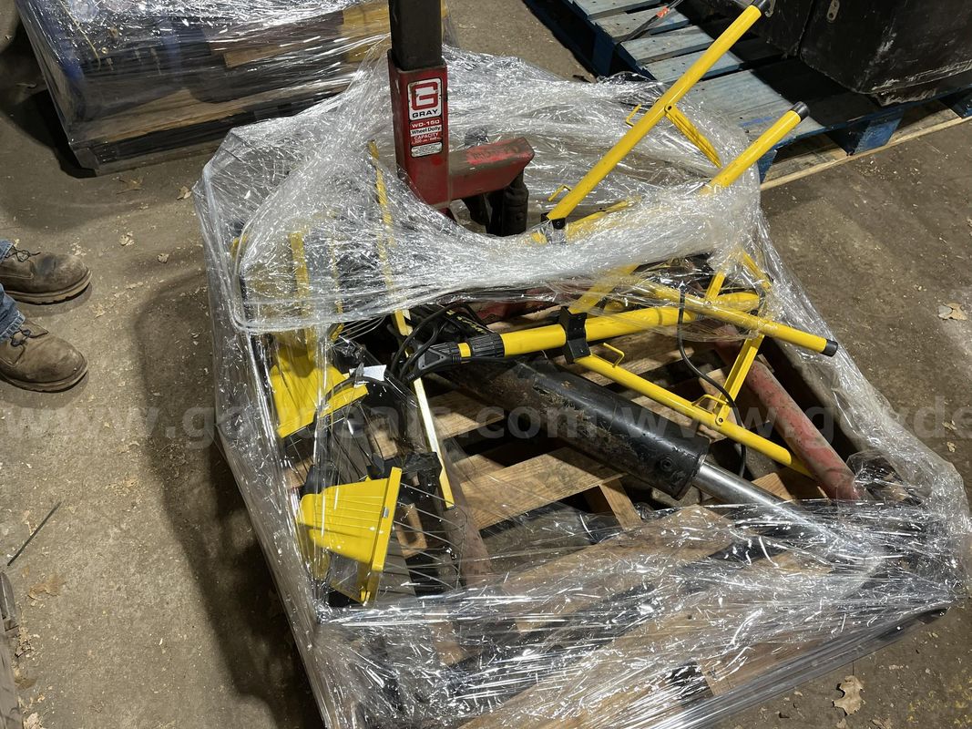 Gray Wheel Dolly with (2) Work Lights