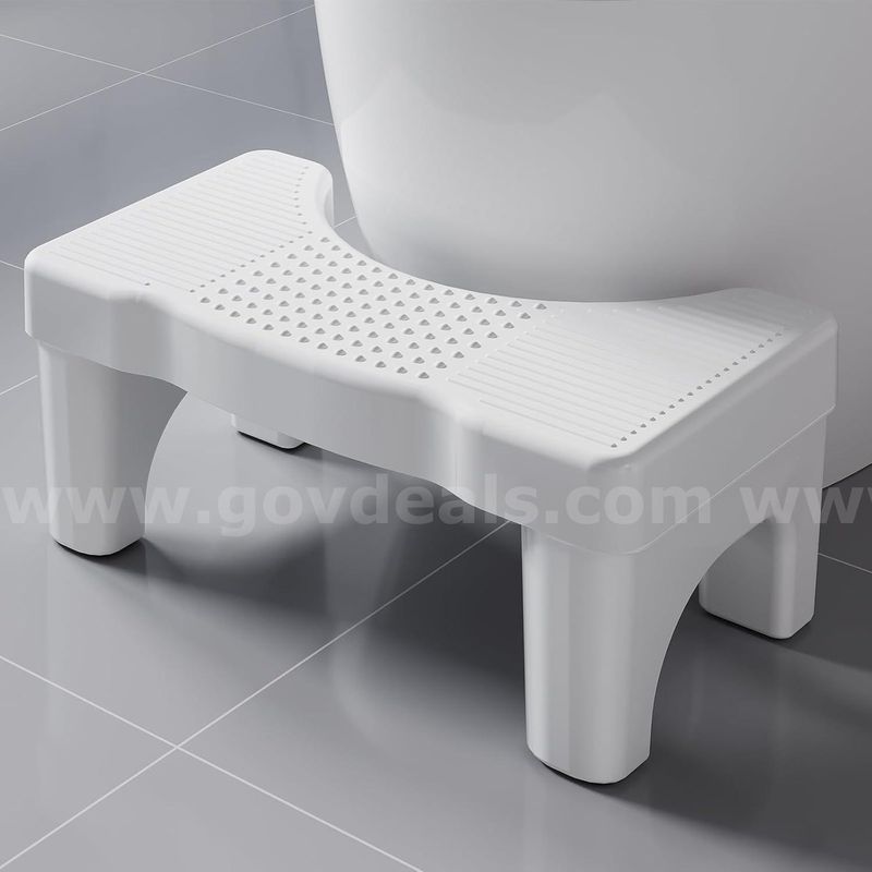 Brand New - Toilet Stool, Toilet Foot Pooping Stool for Adults, White - Shipping Available
