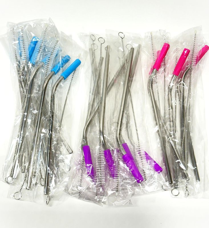 Brand New - Lot of 20 Assorted Colored Drinking Straws – Ideal for 20 oz Tumblers – Shipping Available