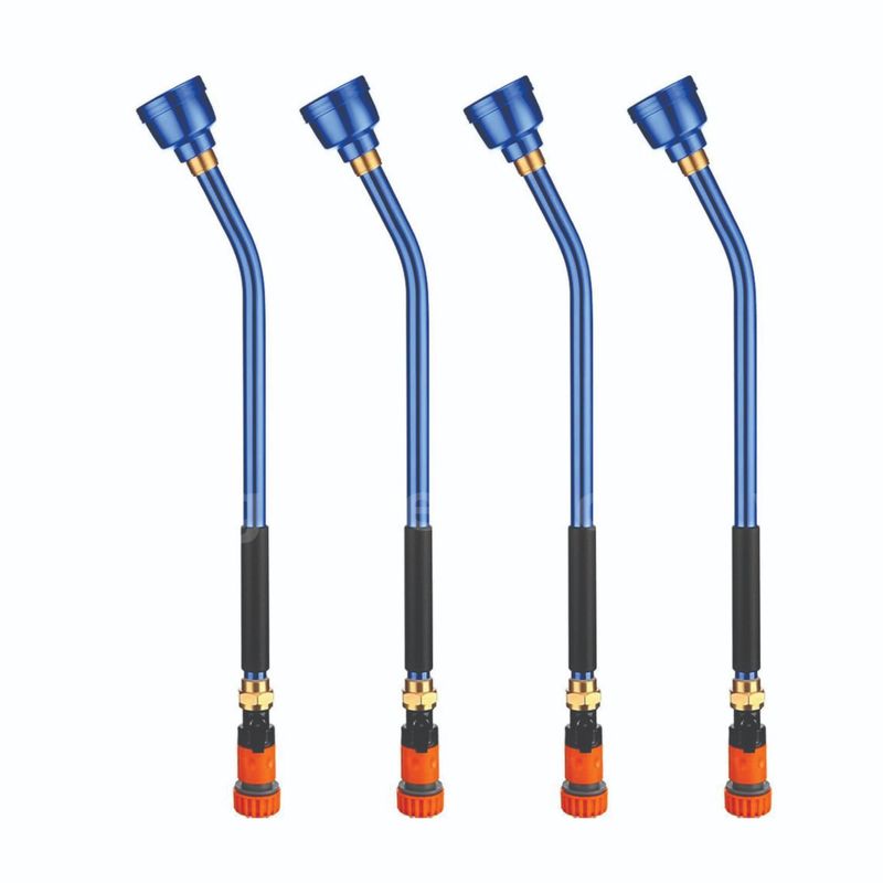 NEW - 4 Pcs Watering Wands 24 Inch Durable Metal Garden Hose Sprayer Nozzles with Shut Off Valve
