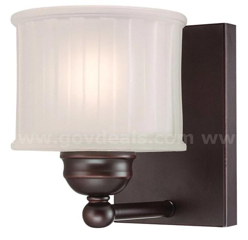 Brand New Minka Lavery 1730 Series 1-Light Bathroom Sconce, Etched Glass - Shipping Available