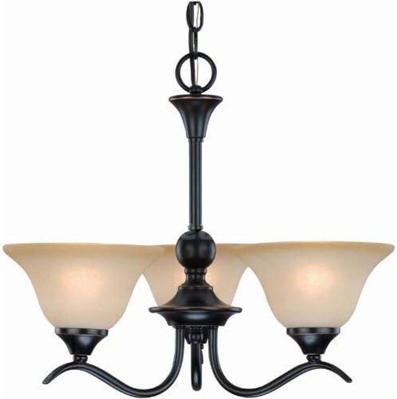 NEW Dover Oil Rubbed Bronze 3-Light Chandelier - Shipping Available