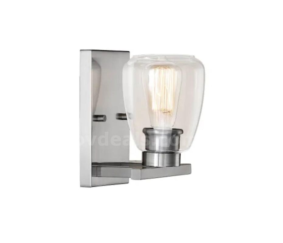 Millennium Lighting Single Light 10" Tall Bathroom Sconce With Clear Shade