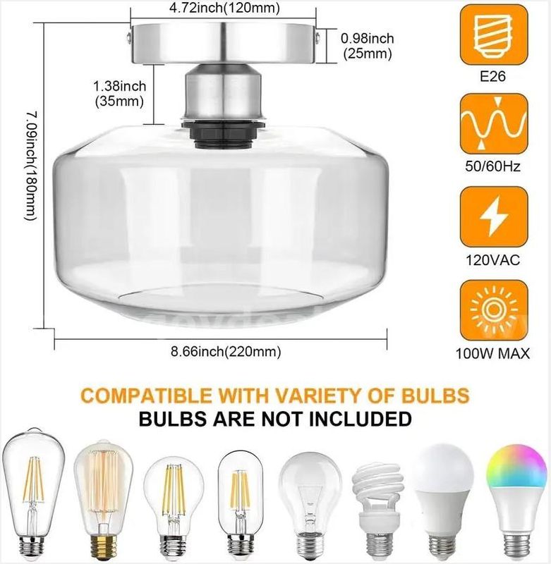 Brand NEW - Semi Flush Mount Ceiling Light - Shipping Available