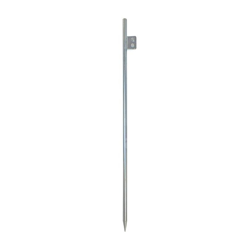 Brand New - Lot of 3 Grounding Rod Non-rusting Cold Galvanized Solid Steel Ground Rod for Electric Fences