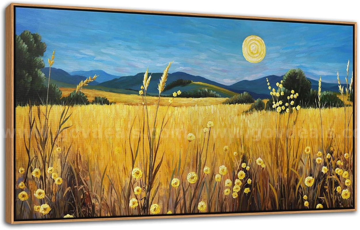 Brand New - Landscape Wall Art Moon Framed Canvas Wall Art 24×48IN - Shipping Available