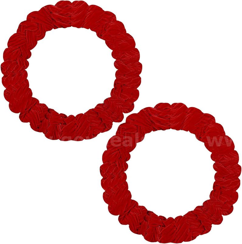 Brand New - 2 Pcs Christmas Wreath Velvet Wreath Holiday Wreaths for Front Door - Shipping Available