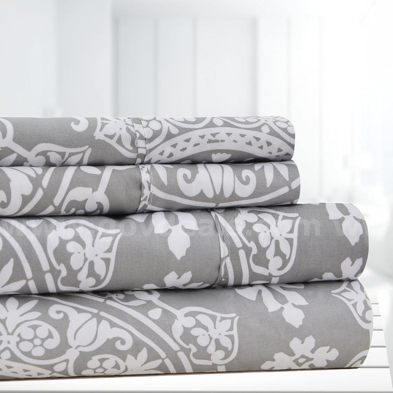 Brand New - Ultra-Soft Microfiber Sheet Set Fit 14 inches Deep Pocket - 4 Pieces Set (Twin, Grey)- Shipping Available