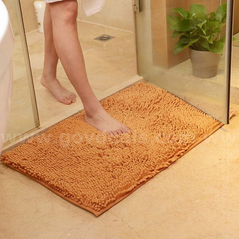 Brand New - Plush Chenille Bath Rugs Extra Soft and Absorbent Champagne 16"x24"- Shipping Available