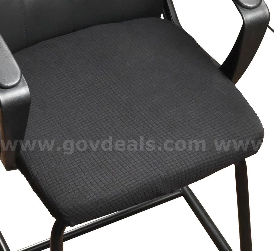 Brand New - Stretch Jacquard Office Computer Chair Seat Covers, Removable, Black - Shipping Available