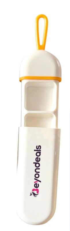 Brand New - Lot of 100 Beyondeals Portable Pills Box, White - Shipping Available