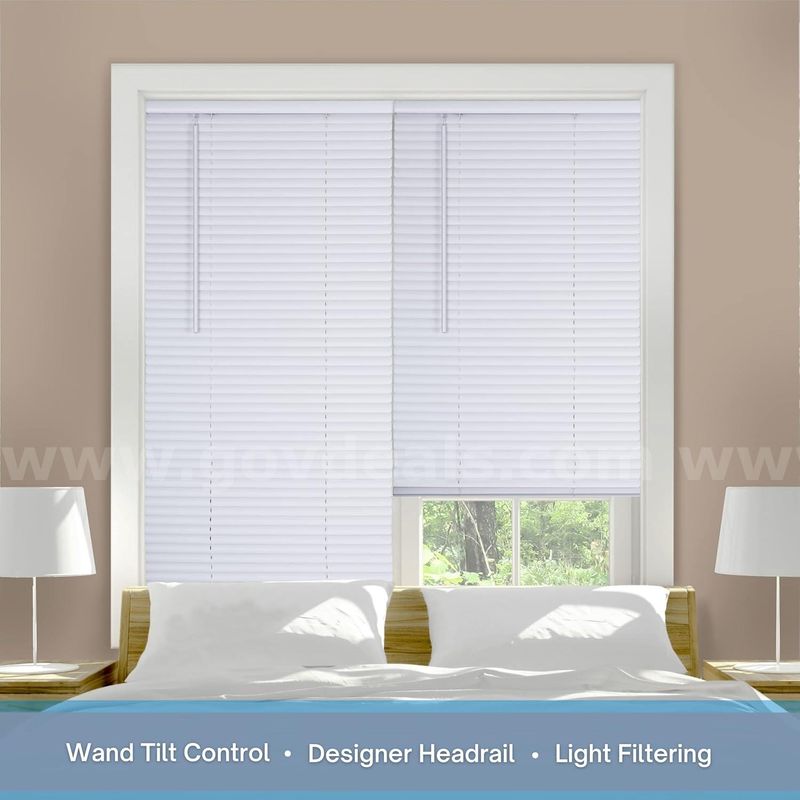 Brand New - 2PCS - Blinds Giant, 1" Cordless Mini Blind 23"(W) X 54"(L), White - Shipping Available