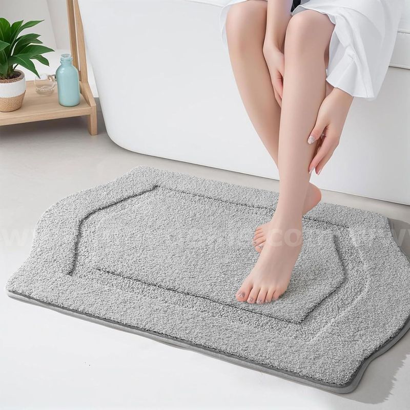 Brand New - Bathroom Rug Runner 20"x32", Non Slip Long Bath Rug Extra Absorbent, Beige - Shipping Available