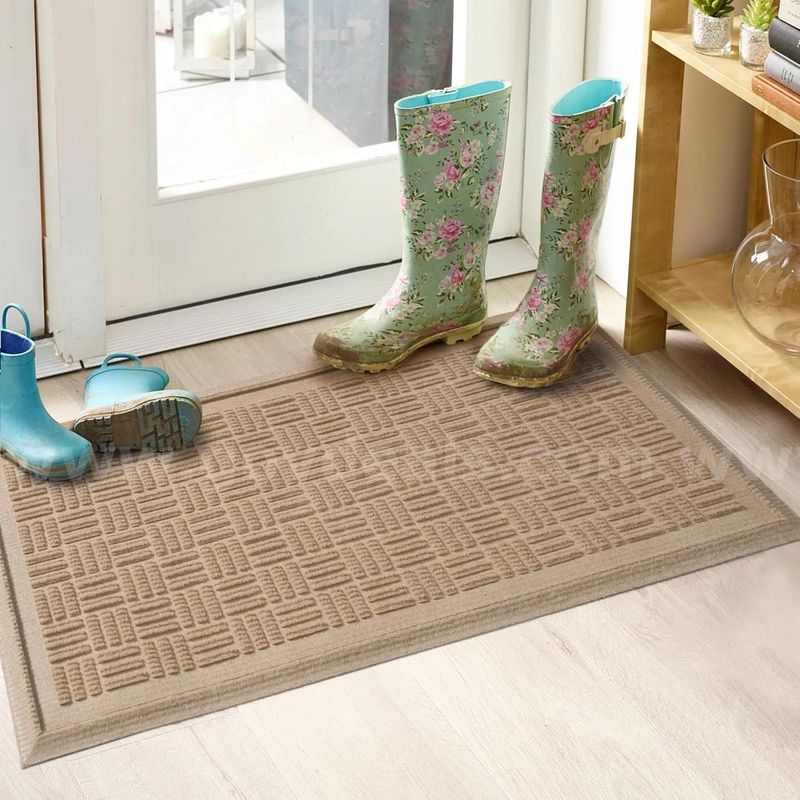 Brand New - 15"x30" Boot Tray, Heavy Duty Shoe Tray for Entryway, Waterproof Non-Slip, Beige - Shipping Available