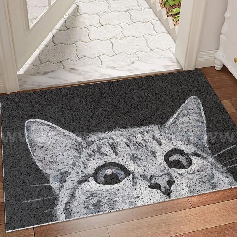 Brand New - Cat Door Welcome Mat - Outdoor Entrance, Durable Doormat for Indoors & Outdoors, 17"x29"- Shipping Available