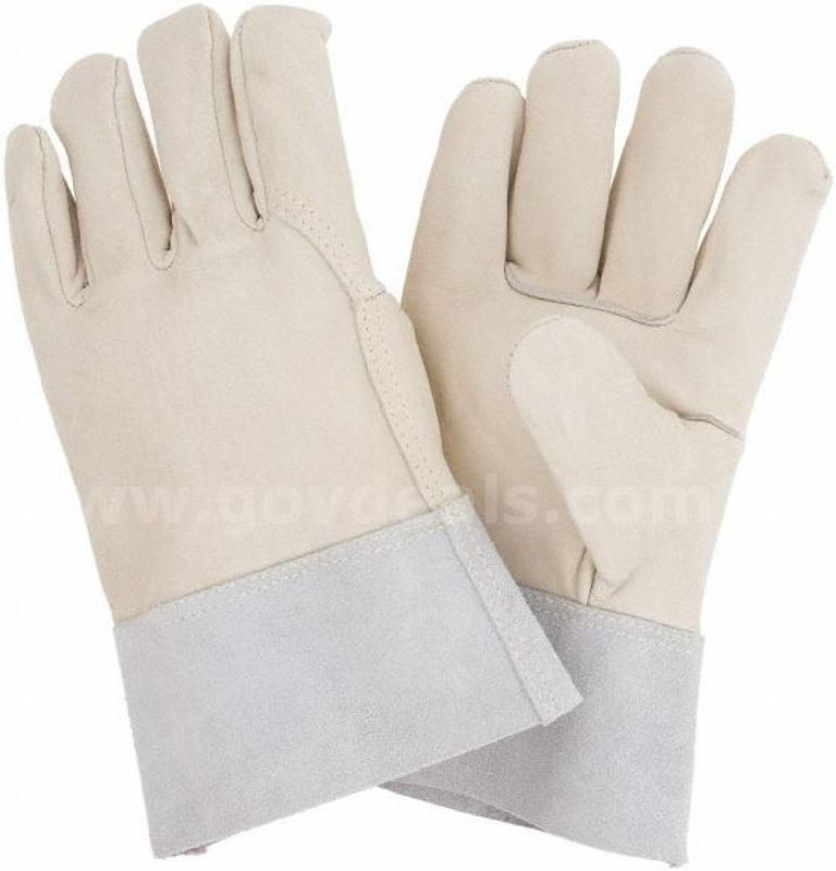 Brand New - 12 Pairs - Grain Cowhide Leather Mig Tig Welders Gloves, 2XL - Split Leather Band Cuff - Shipping Available