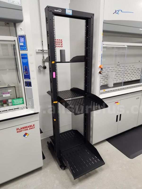 NavePoint Two Post Open Frame Network Rack