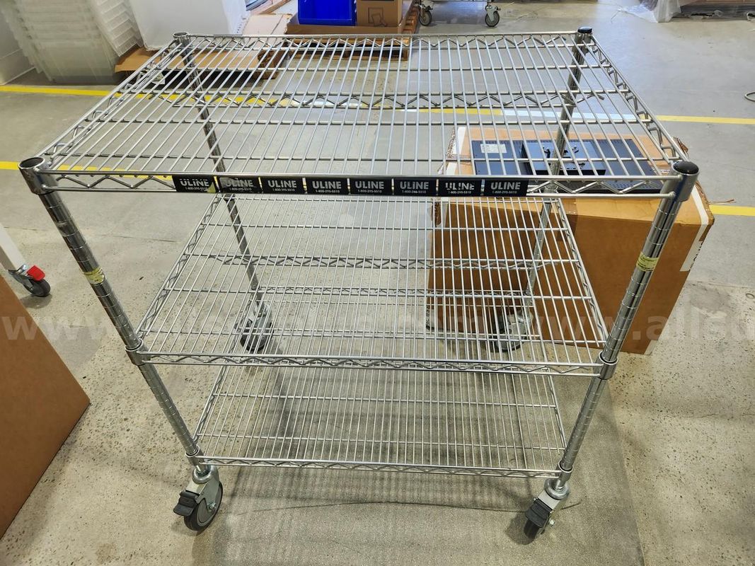 9ea. Rolling Wire Racks