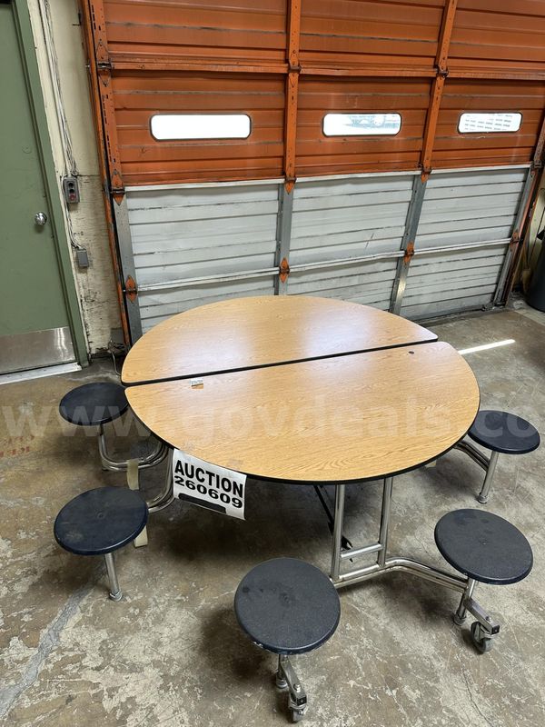60" Activity Round Table Oak color.