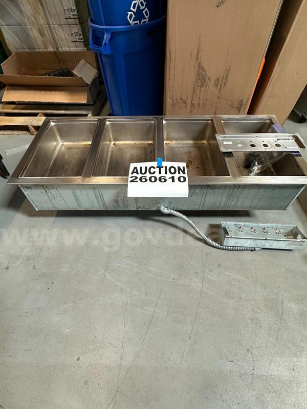 Wells MOD-400 series 4-well drop-in hot food well.