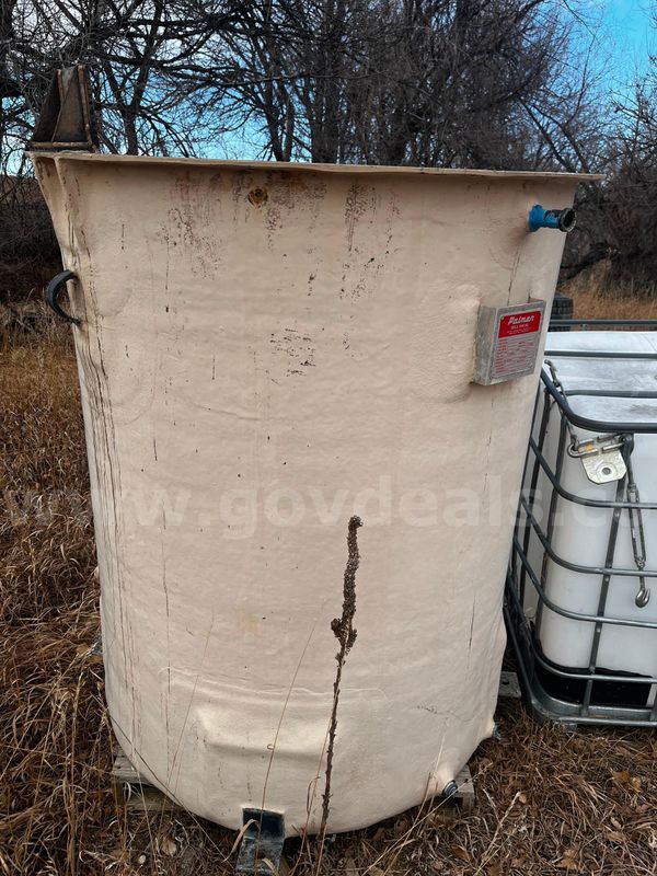 470 Gallon Potassium Permanganate Tank – 4’ Dia x 5’2” H – Palmer MFG (1998)