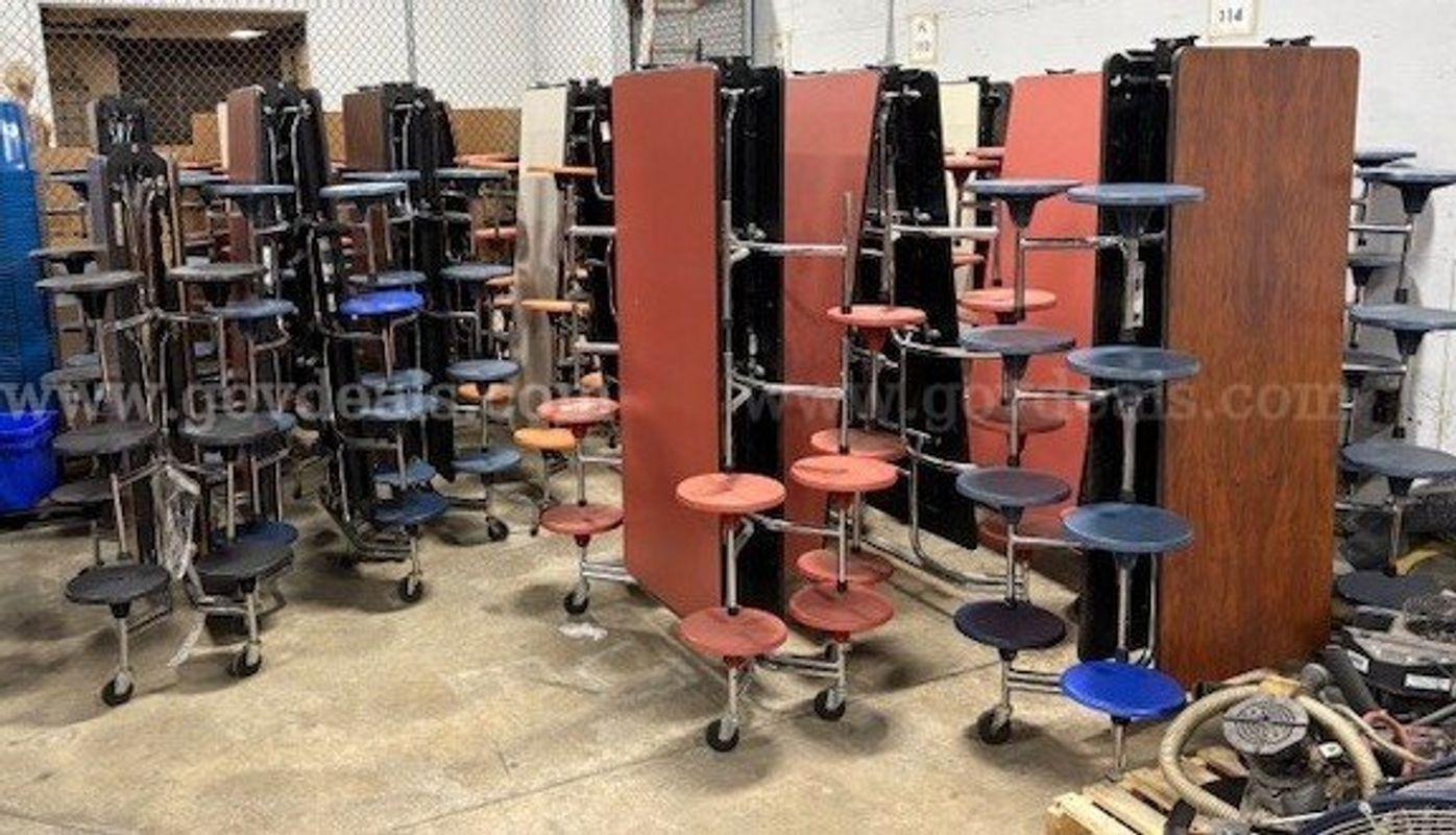 Cafeteria Tables (Lot of 3)