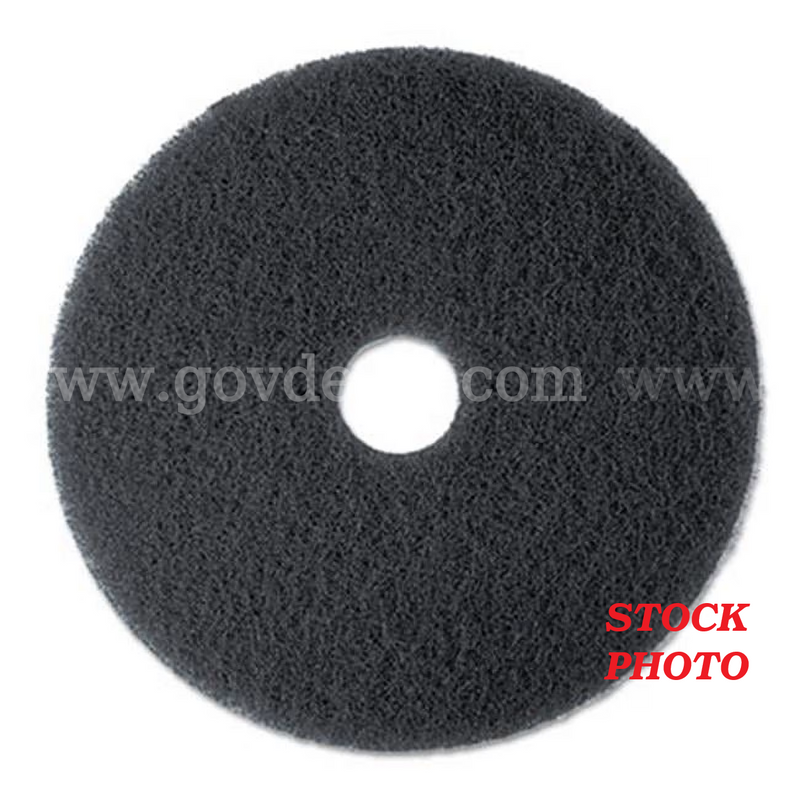 3M Black Stripper Pads - 13" (Model 7200) - Lot of 9 Cases
