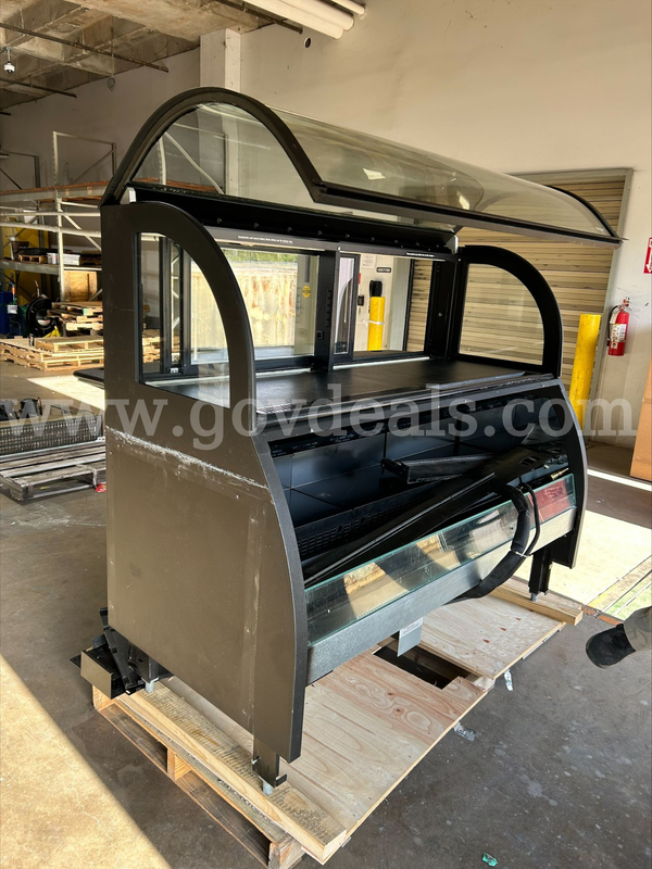 Refrigerated open front display cooler