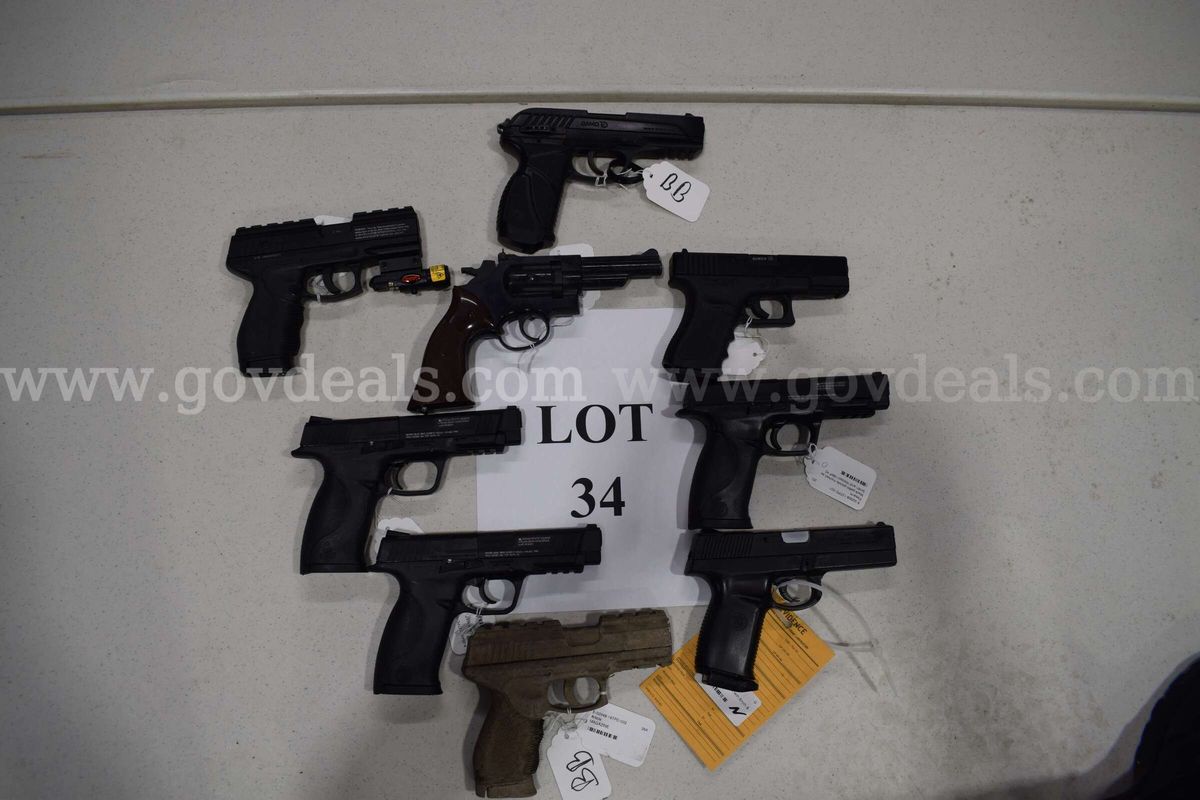 9 BB/Pellet/Airsoft Guns - Lot 34