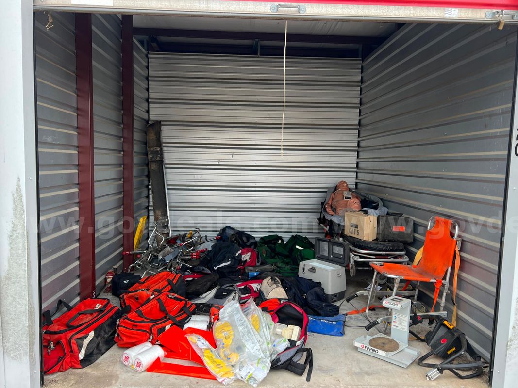 Various ambulance medical equipment