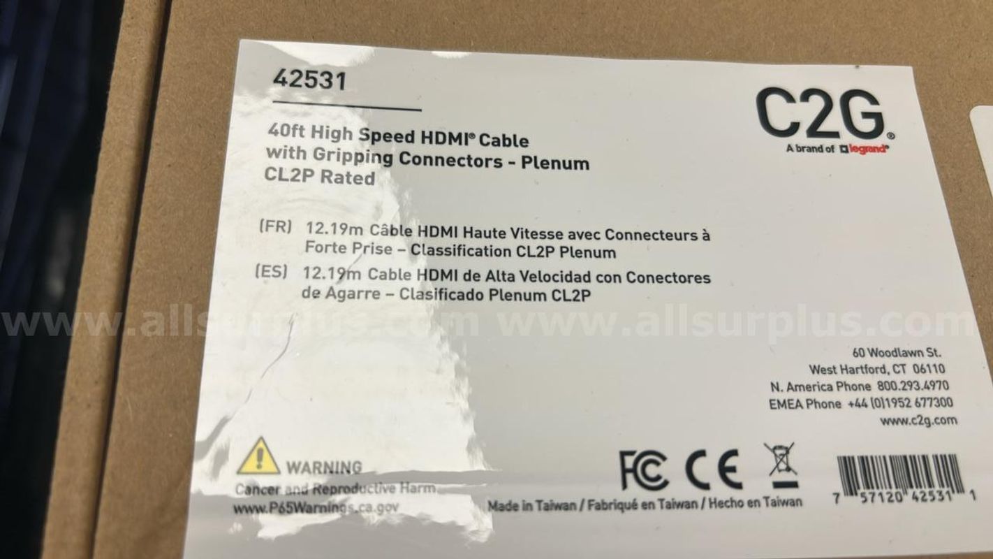 Lot of 22 Legend C2G High Speed HDMI Cable 40'