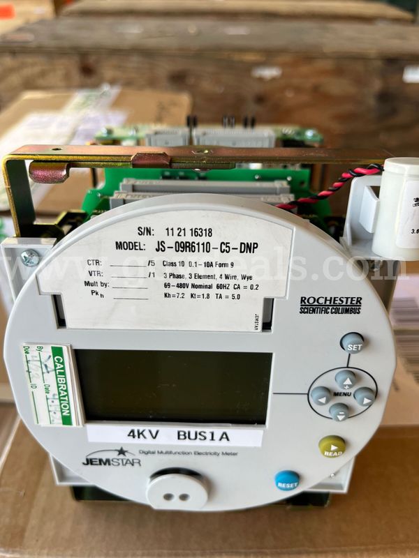 (11) AMETEK JEMSTAR digital multifunction electricity meter, revenue‑grade power monitoring device, DNP capable (Used)
