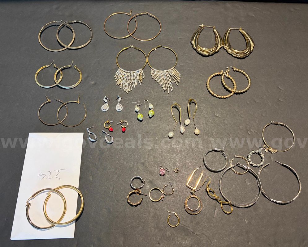 TiDDRs: LOT of Earrings, one pair stamped 925 Sterling Silver.