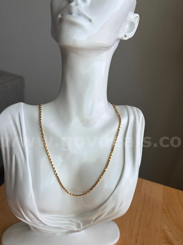 TiDDRs: Beautiful 18K Gold 16"/ 2mm Rope Chain, 4.56 g of gold. Authenticated by Jeweler