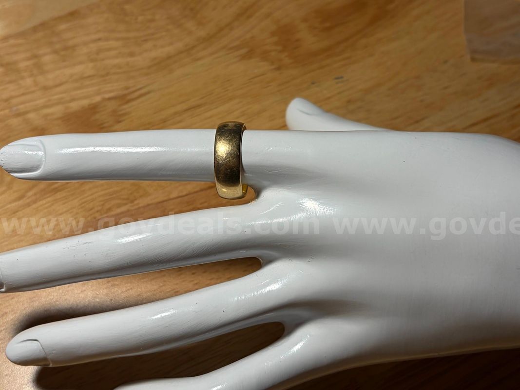TiDDRs: 14K Gold Wedding Band, 6mm wide, Size 7.25. 5.40 g of gold. Confirmed by Jeweler