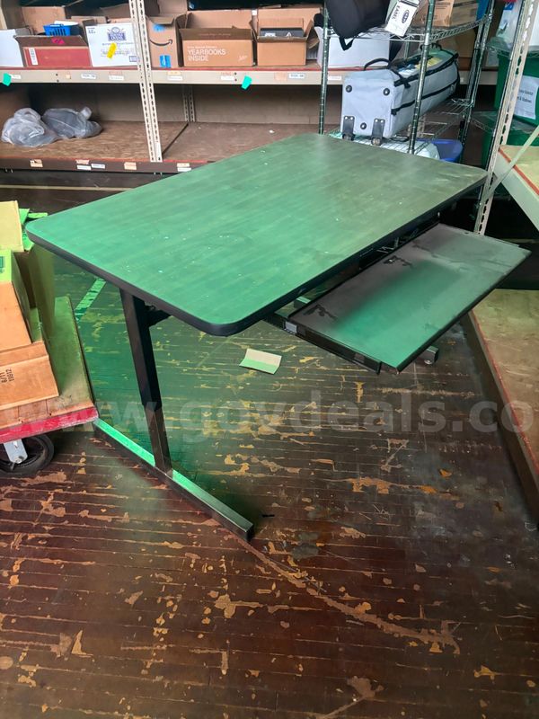 Desk with Adjustable Height Legs