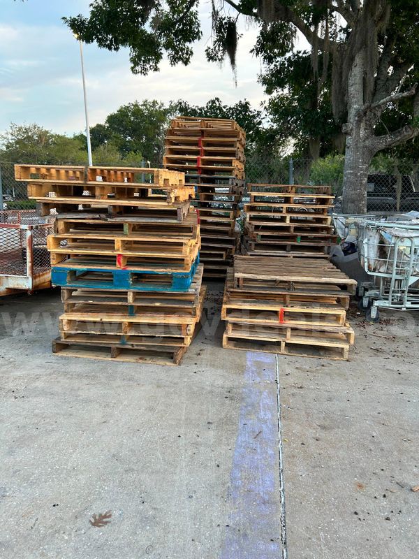 Lot of approximately 100 wood pallets Gainesville P&DF