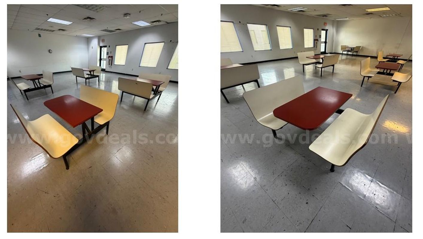 Restaurant/Breakroom/Cafeteria style tables qty 6 Total