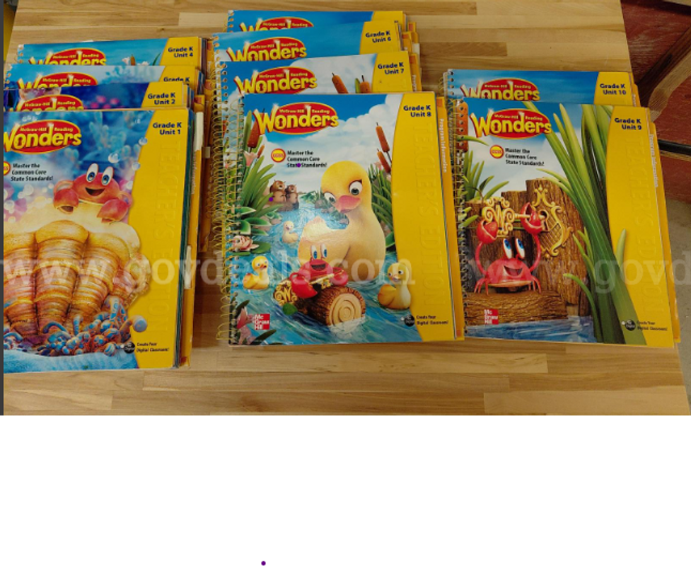 Used curriculum materal sets
