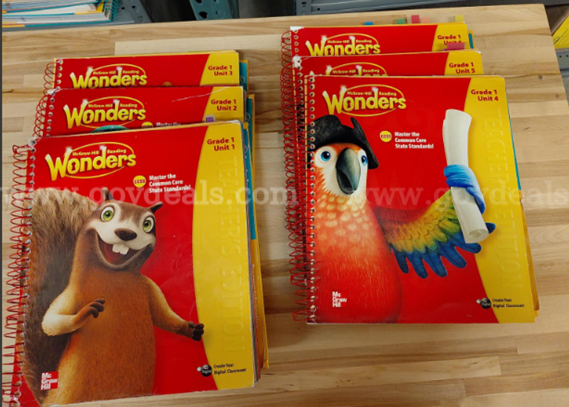 Used curriculum sets by grade.