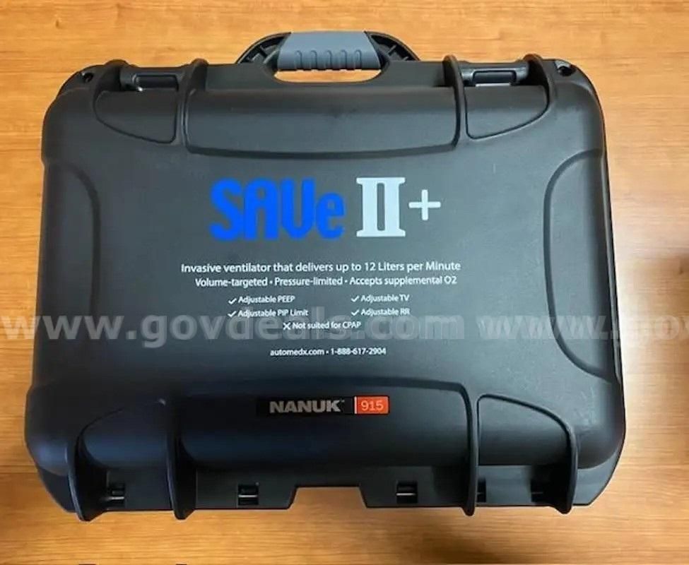 (6) AutoMedx Combat Medical SAVe II+ M50012 Ventilator Kits