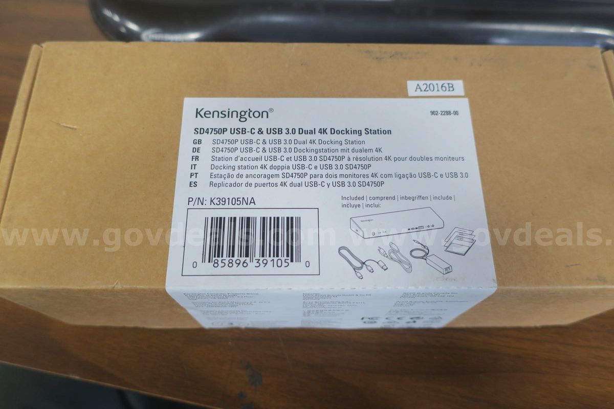 Lot Of (7) Kensington Docking Stations Model: Sd4750p- New In Box!