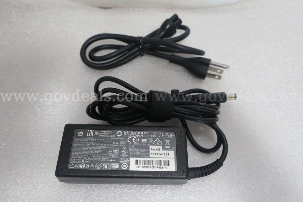 Lot Of (100) Hp 65w 19.5v 3.34a Plug N24 Power Adapters- Tested!