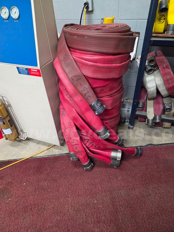 Lot of 2.5" Rubber Fire Hose