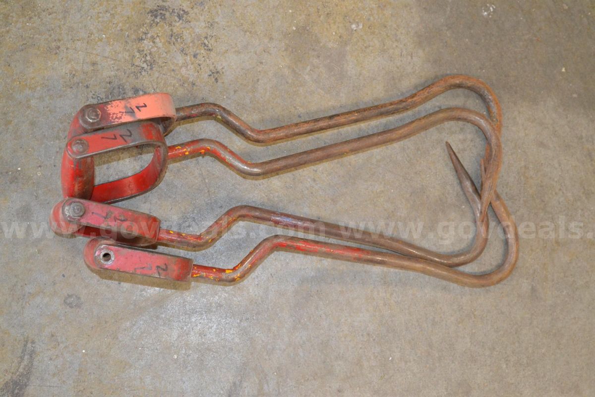 Lot Of (4) Four Hay Bale Hooks