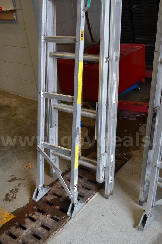 Lot To Include Alco Lite 10' Folding Attic Ladder, And A 24' 2-Section Extension Ladder